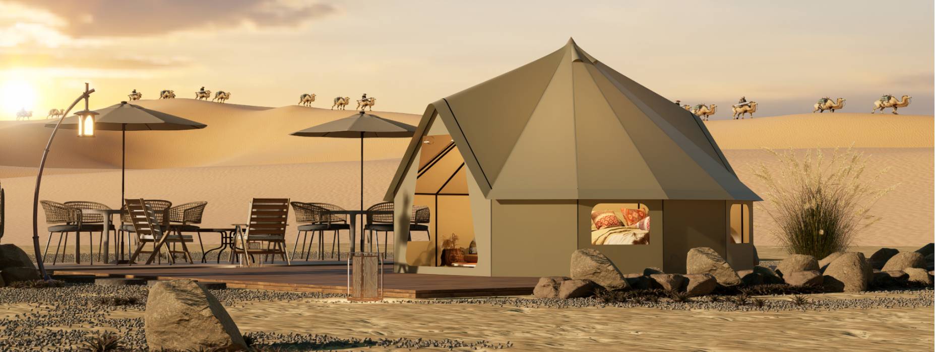 红原县露营酒店帐篷产品